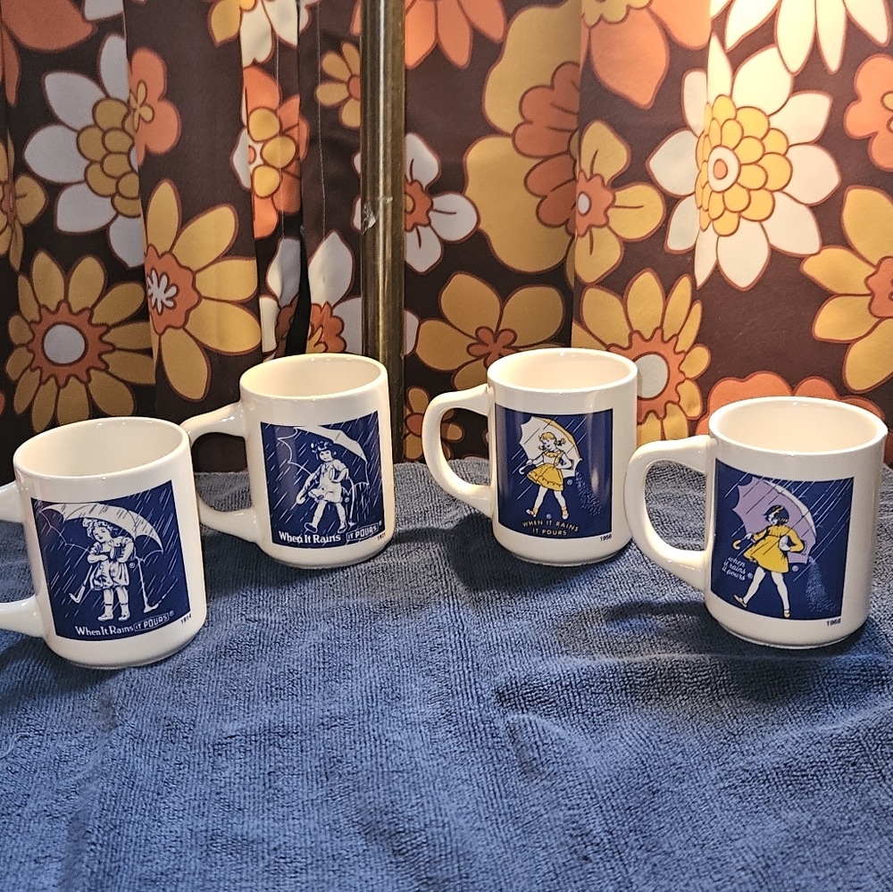 Vintage Morten Salt Girl Mugs